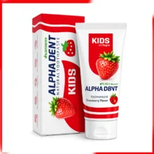 خمیردندان کودک آلفادنت مدل N-G-Strawberry حجم 50 میلی لیتر مجموعه 6 عددی