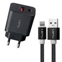 شارژر دیواری 22.5 وات لیتو مدل LH-32 به همراه کابل تبدیل لایتینینگ