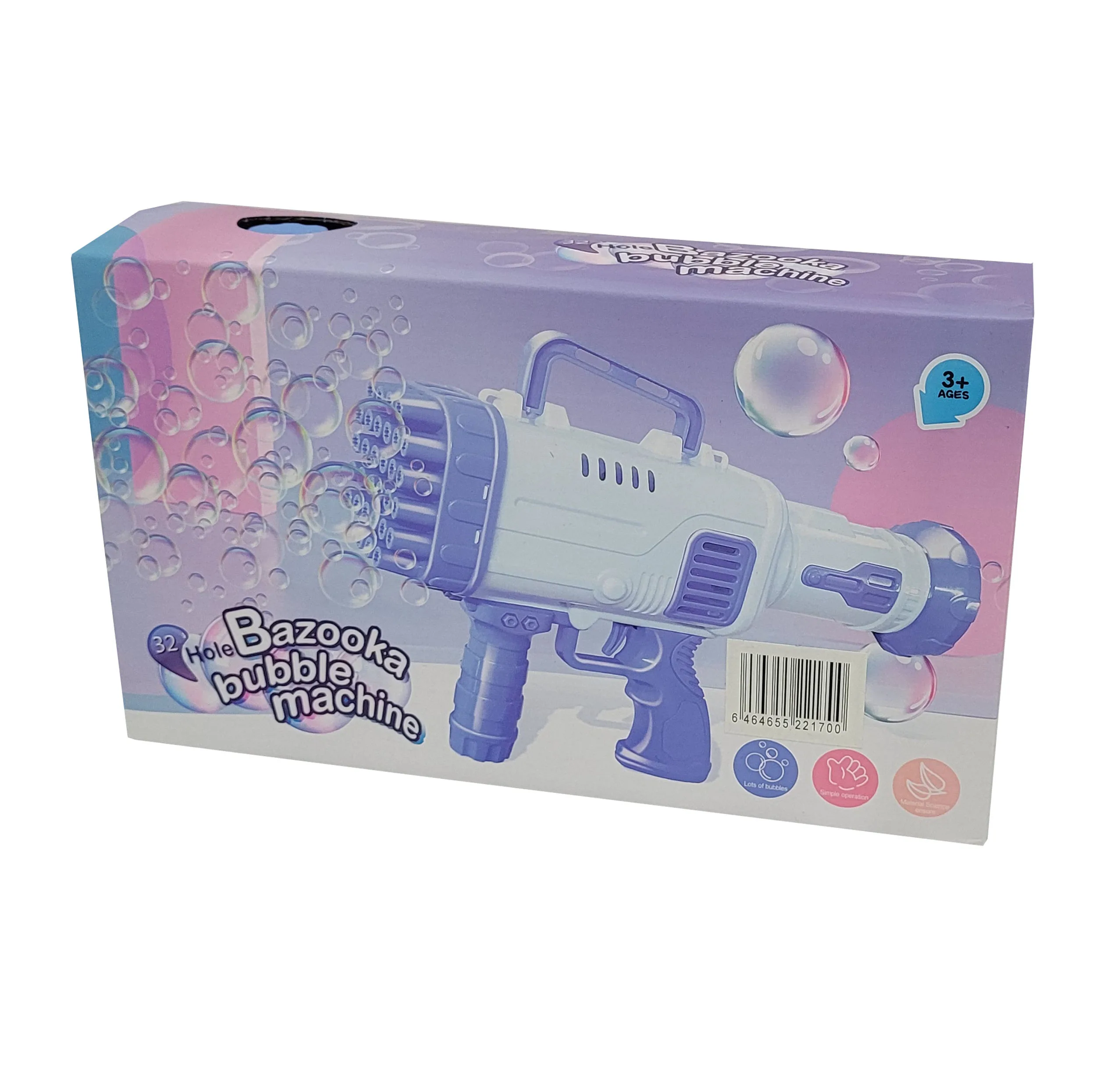 حباب ساز طرح تفنگ رگبار مدل BAZOOKA BUBBLE کد 000009090