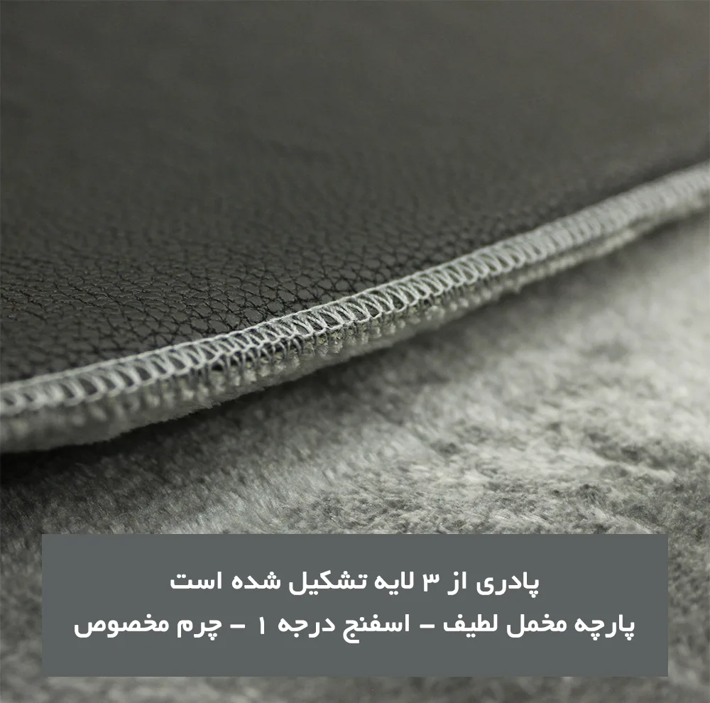 پادری شاران هوم مدل 3 لایه اسفنج دار طرح مخمل سایز 50×80 سانتی متر
