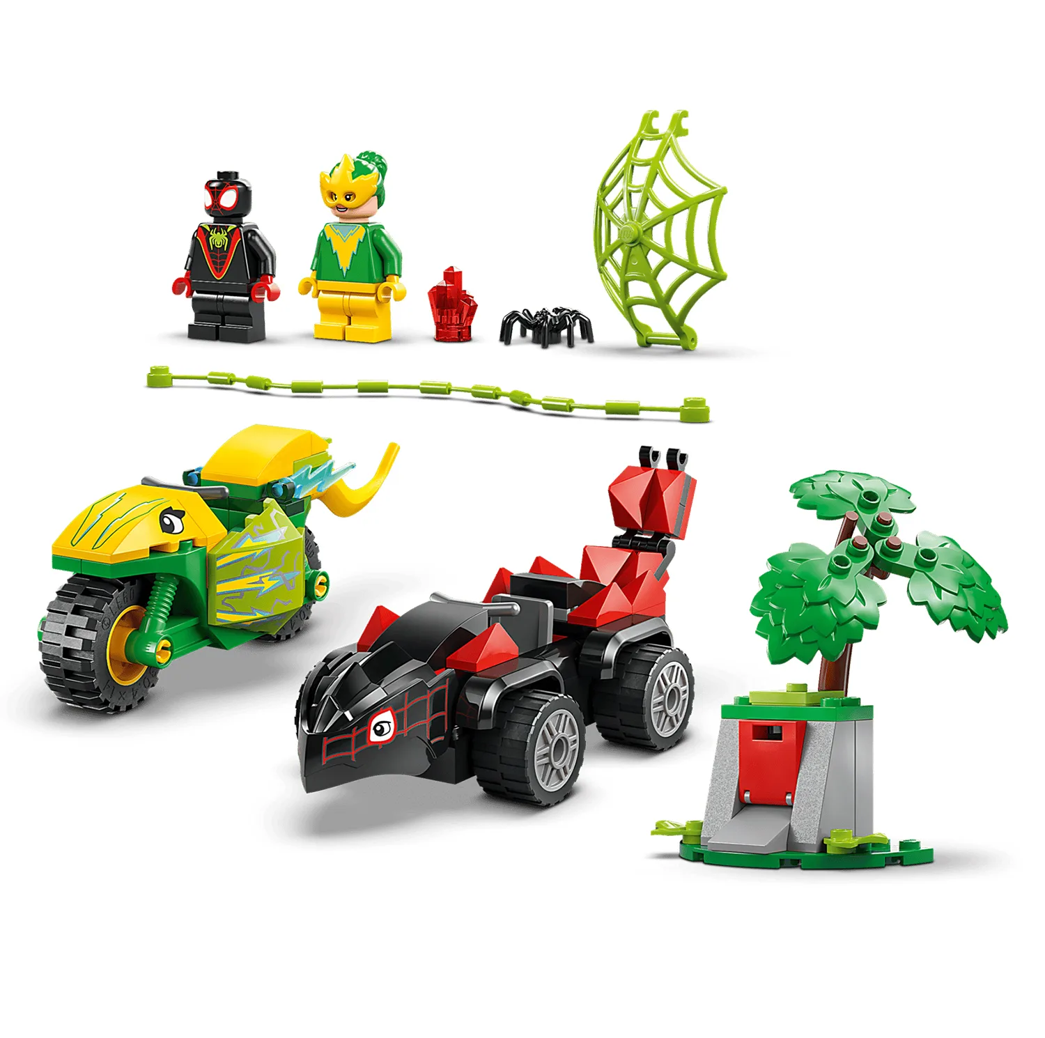 لگو 124 تکه سری مارول مدل Spin and Electro Dinosaur Vehicle Chase کد 11198