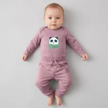 ست بادی و شلوار نوزادی نیل کوک مدل Happy Panda