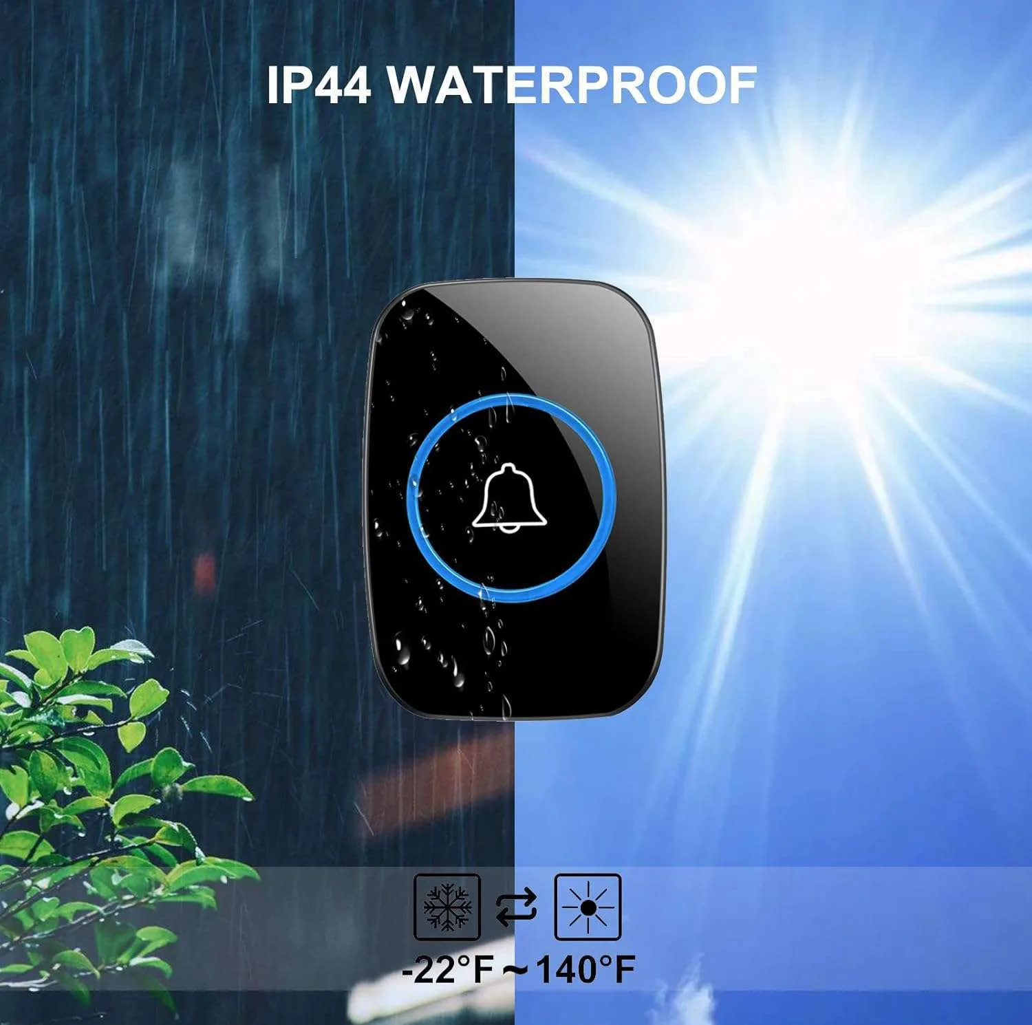 زنگ بی سیم کاکازی مدل A10-3 مجموعه 4 عددی