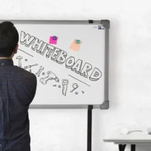 تخته وایت برد مغناطیسی آسا بُرد مدل آلفا سایز 80×100 سانتی متر
