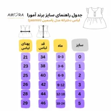 ست پیراهن و هدبند نوزادی آمورا مدل Yasmin