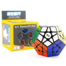 مکعب روبیک چی ای مدل مگامینکس کای وای کایهنگ دبلیو 3×3 QY Megaminx QiHeng Black W