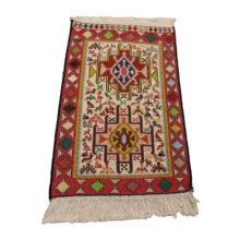 گلیم دستبافت نیم متری مدل ورنی کد 4030716