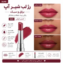 رژ لب جامد براق فلورمار مدل SHEER UP رنگ صورتی شماره 23
