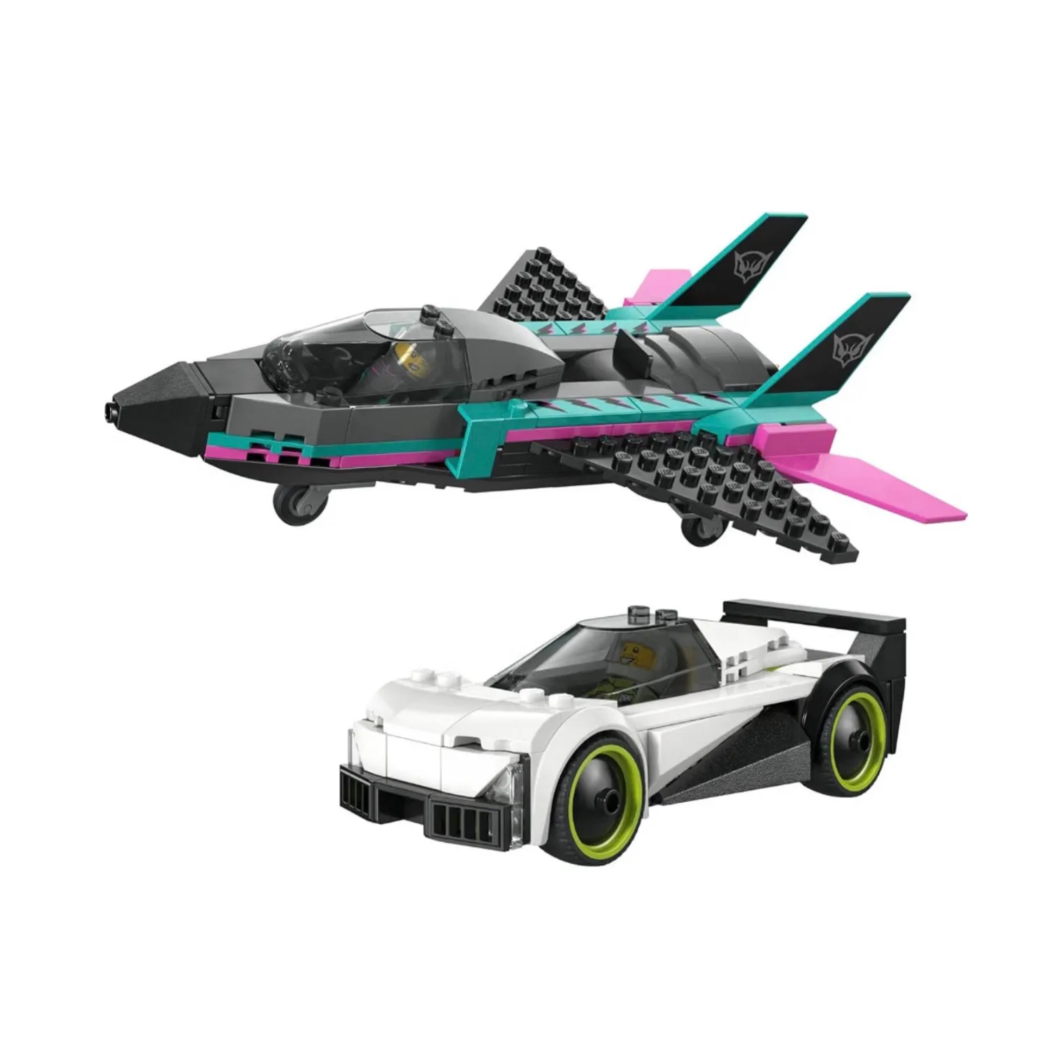 لگو 259 تکه سری سیتی مدل Jet vs. Car (رقابت هواپیمای جت و خودرو) کد 60489
