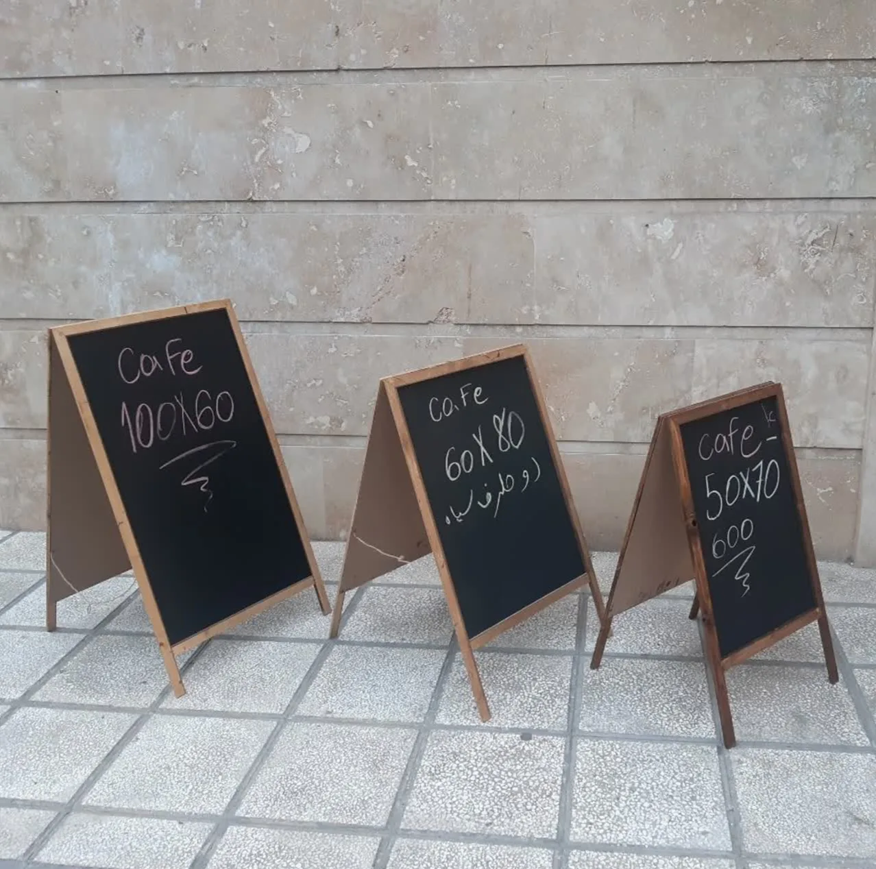 تخته سیاه مدل cafe3 سایز 100×60 سانتی متر