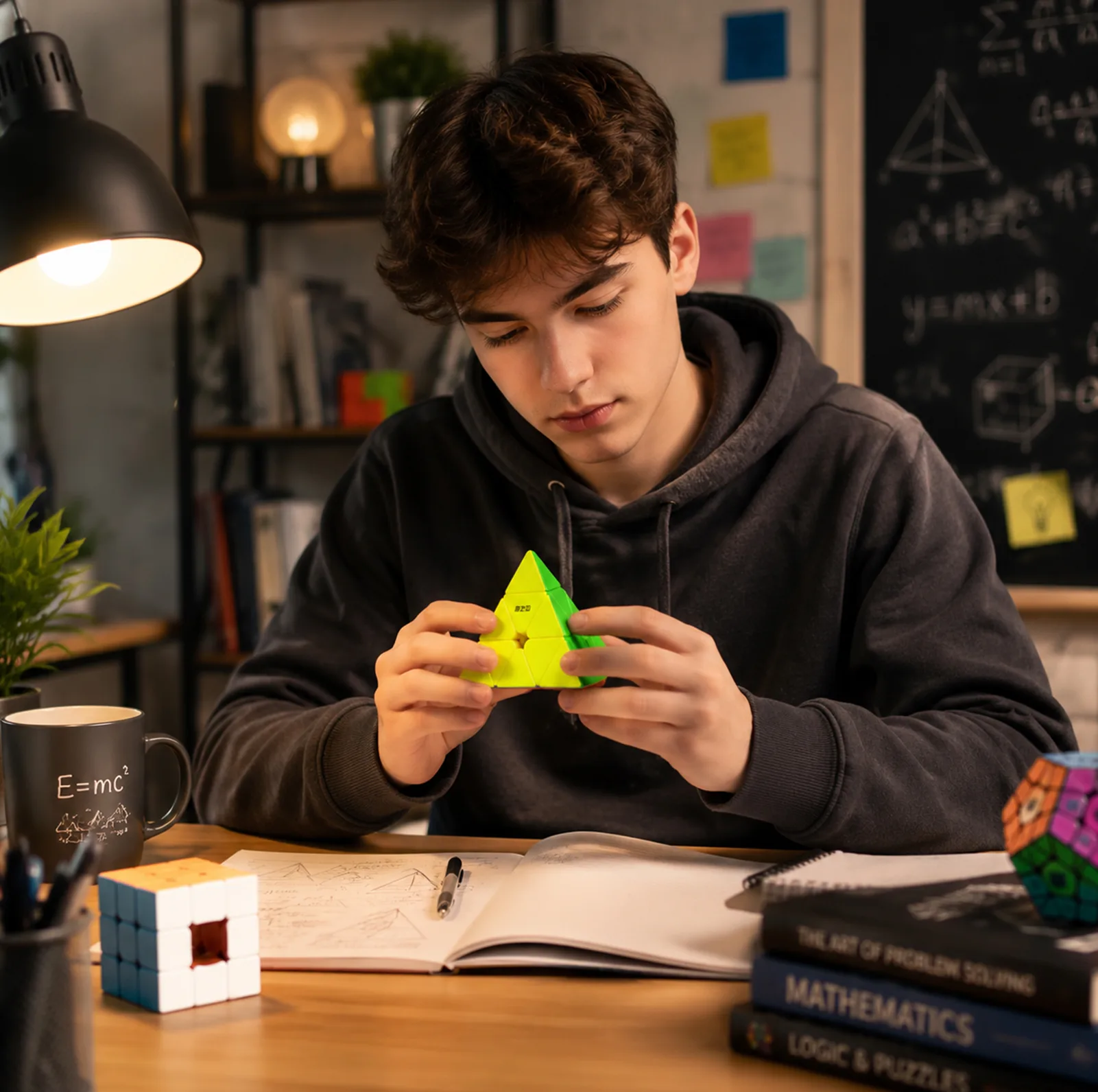 روبیک چی ای مدل هرم وریور مگنت کای وای 3×3 QY Warrior M Pyraminx