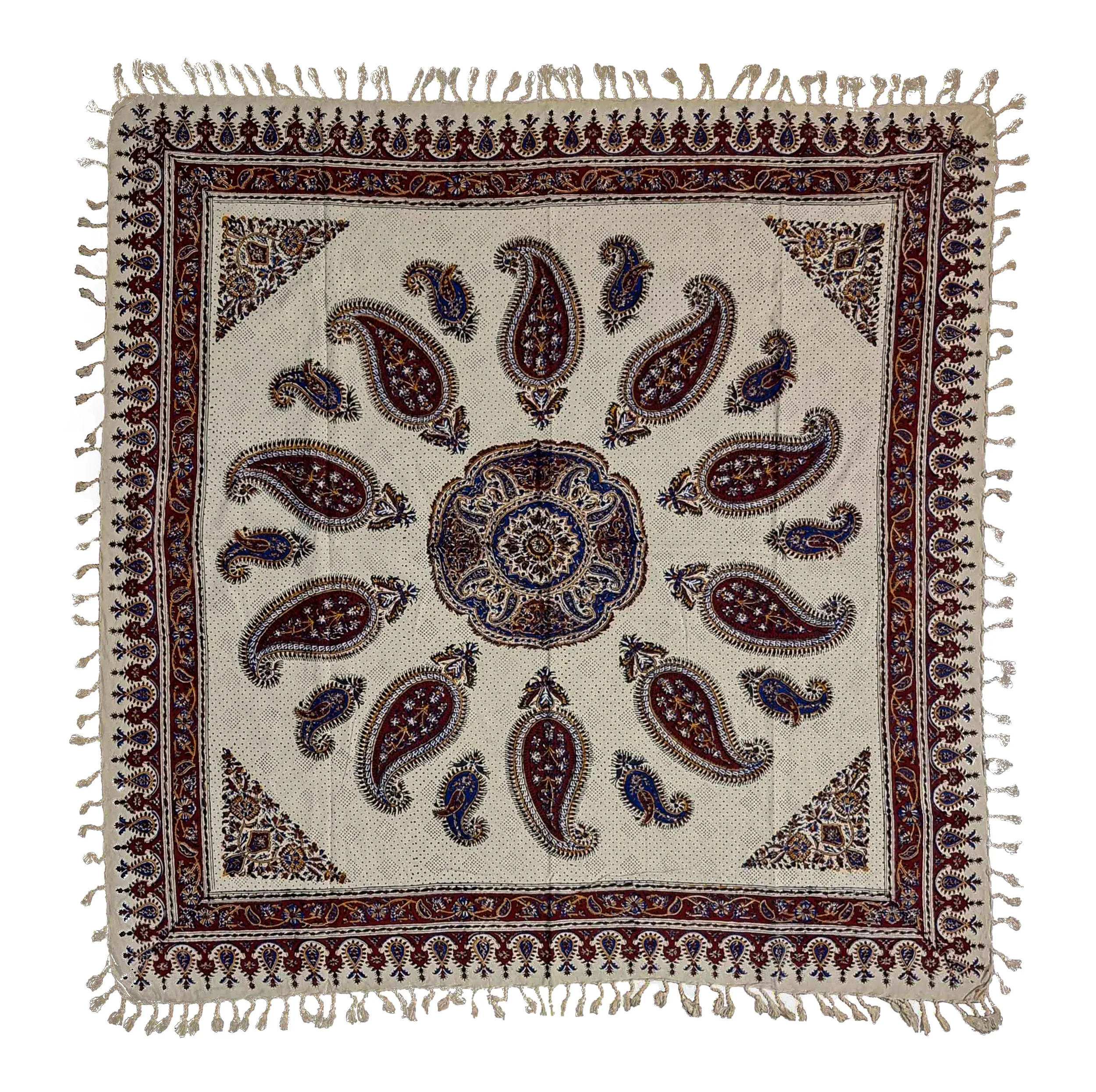 رومیزی قلمکار مدل ممتاز طرح بته جقه کد A120