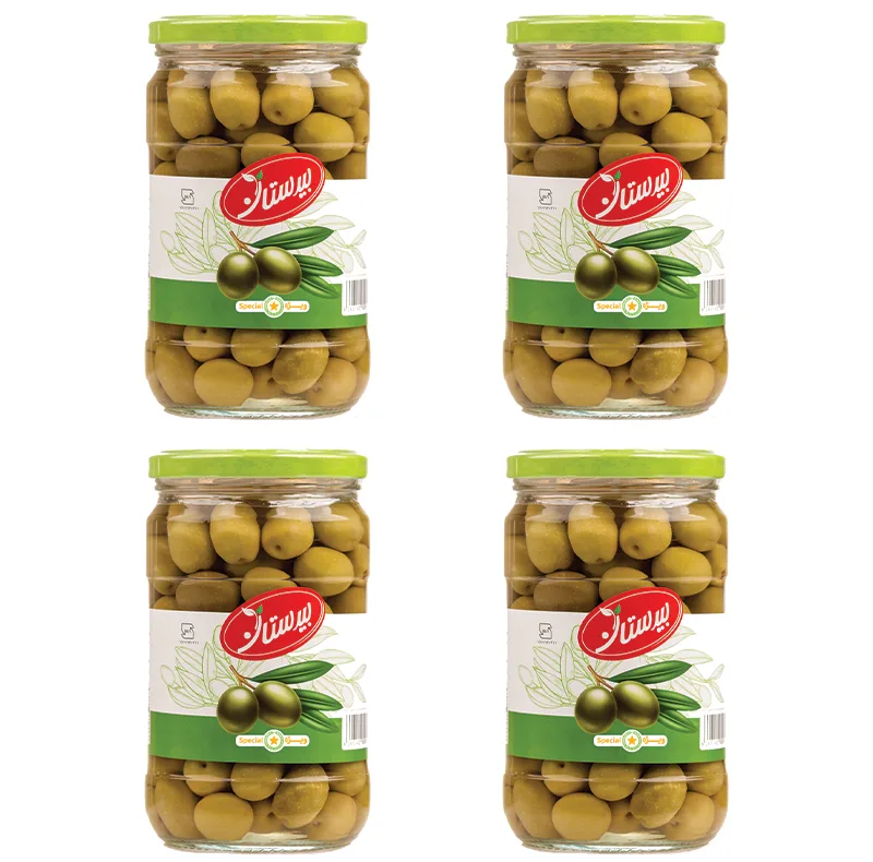 زیتون شور ویژه بیدستان - 670 گرم بسته 4 عددی