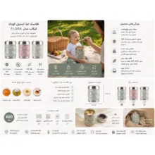 ظرف نگهدارنده غذا کودک کیکابو مدل Flora02