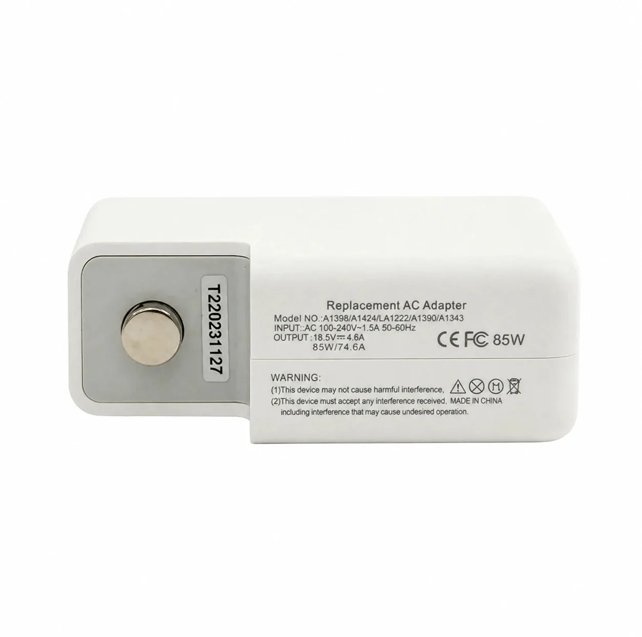 شارژر لپ‌تاپ 18.5 3.65 آمپر مدل ADP-85W Magsafe2
