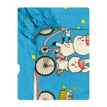 ملحفه میکرو کودک آدنو مدل Rainbow کد MC11 سایز 70×135 سانتی متر