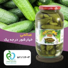 خیارشور پاستوریزه صالحی - 1300 گرم مجموعه 6 عددی