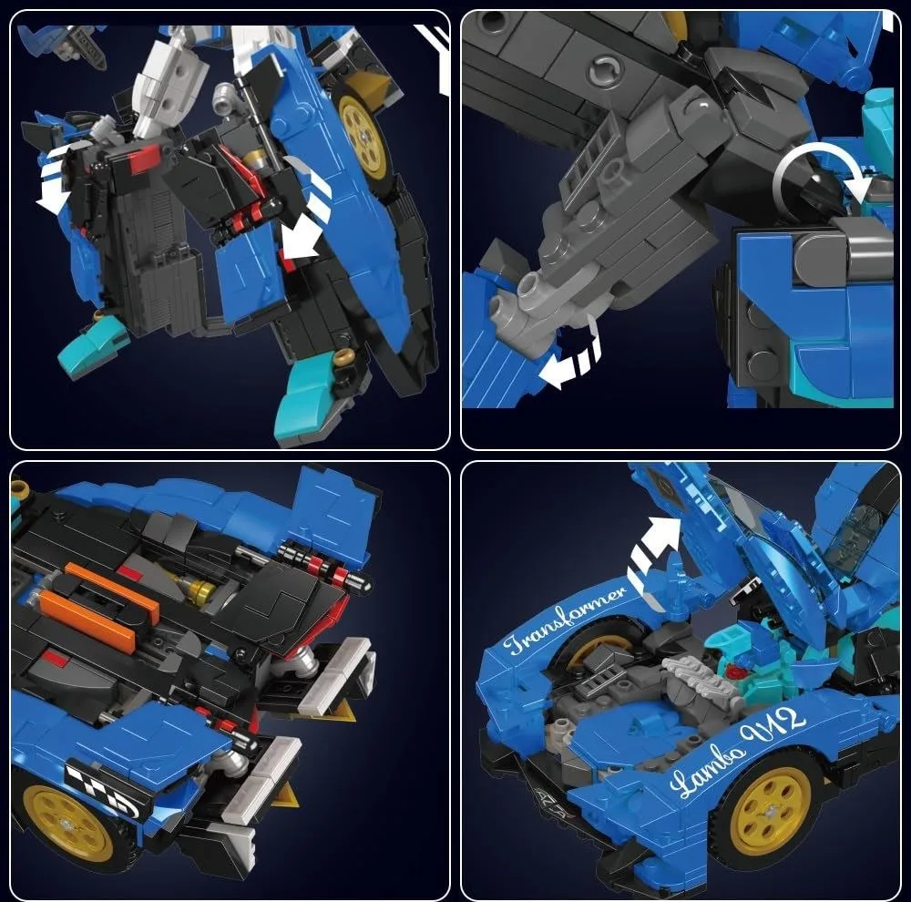 ساختنی 998 تکه مولد کینگ مدل 10061 Lambo transformer