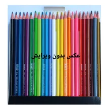 مداد رنگی 48 رنگ کی ام تی مدل TRIPLUS ARTIST طرح رنگین کمان