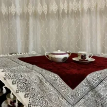 رومیزی مخمل مدل 100-100