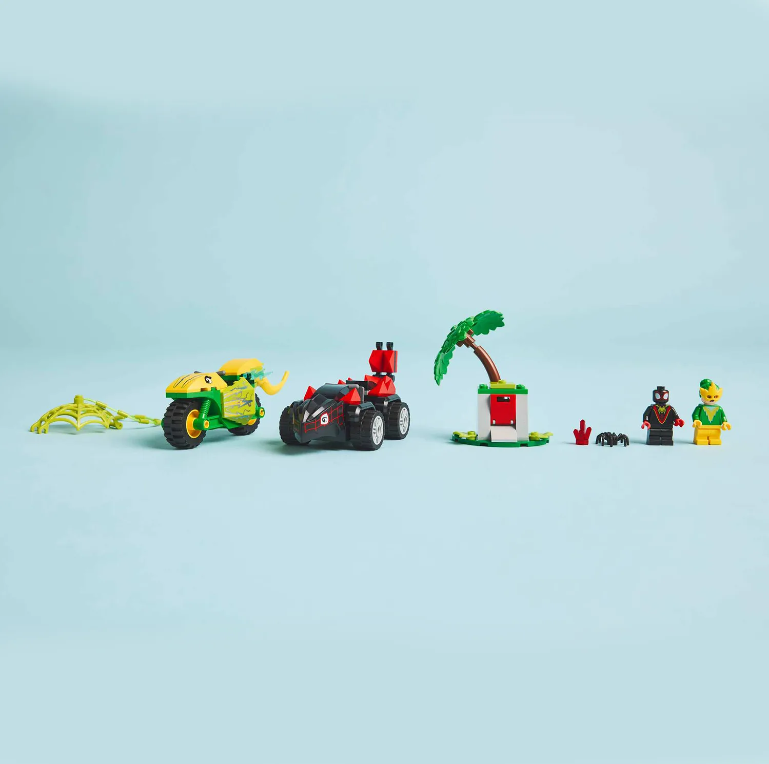 لگو 124 تکه سری مارول مدل Spin and Electro Dinosaur Vehicle Chase کد 11198