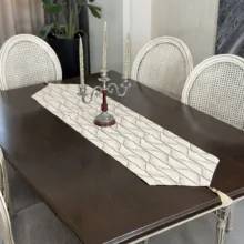 رومیزی 4 تکه مدل موج مینیمال کد 1