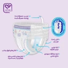 پوشک شورتی کانال دار بچه مای بیبی مدل اکو سایز هفت 20 عددی
