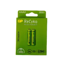 باتری تلفن نیم قلمی جی پی مدل GP AAA REACHARGABLE 650mAh بسته 2 عددی