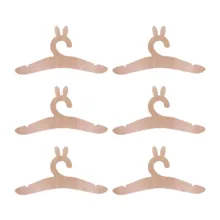 چوب لباسی نوزادی مدل خرگوش کد A08 مجموعه 6 عددی