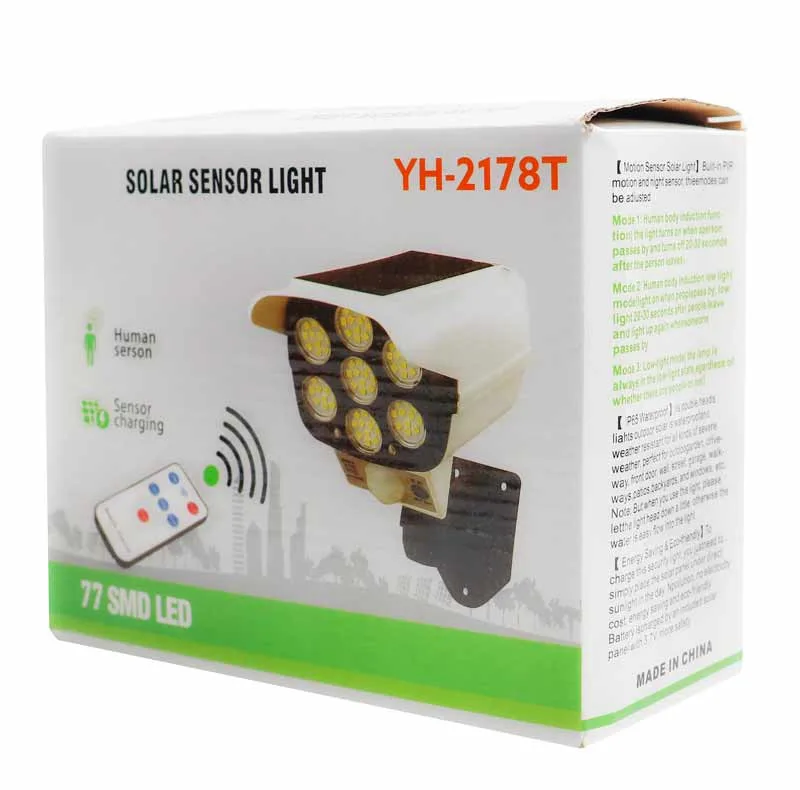 چراغ خورشیدی طرح دوربین مدار بسته مدل YH-2178T