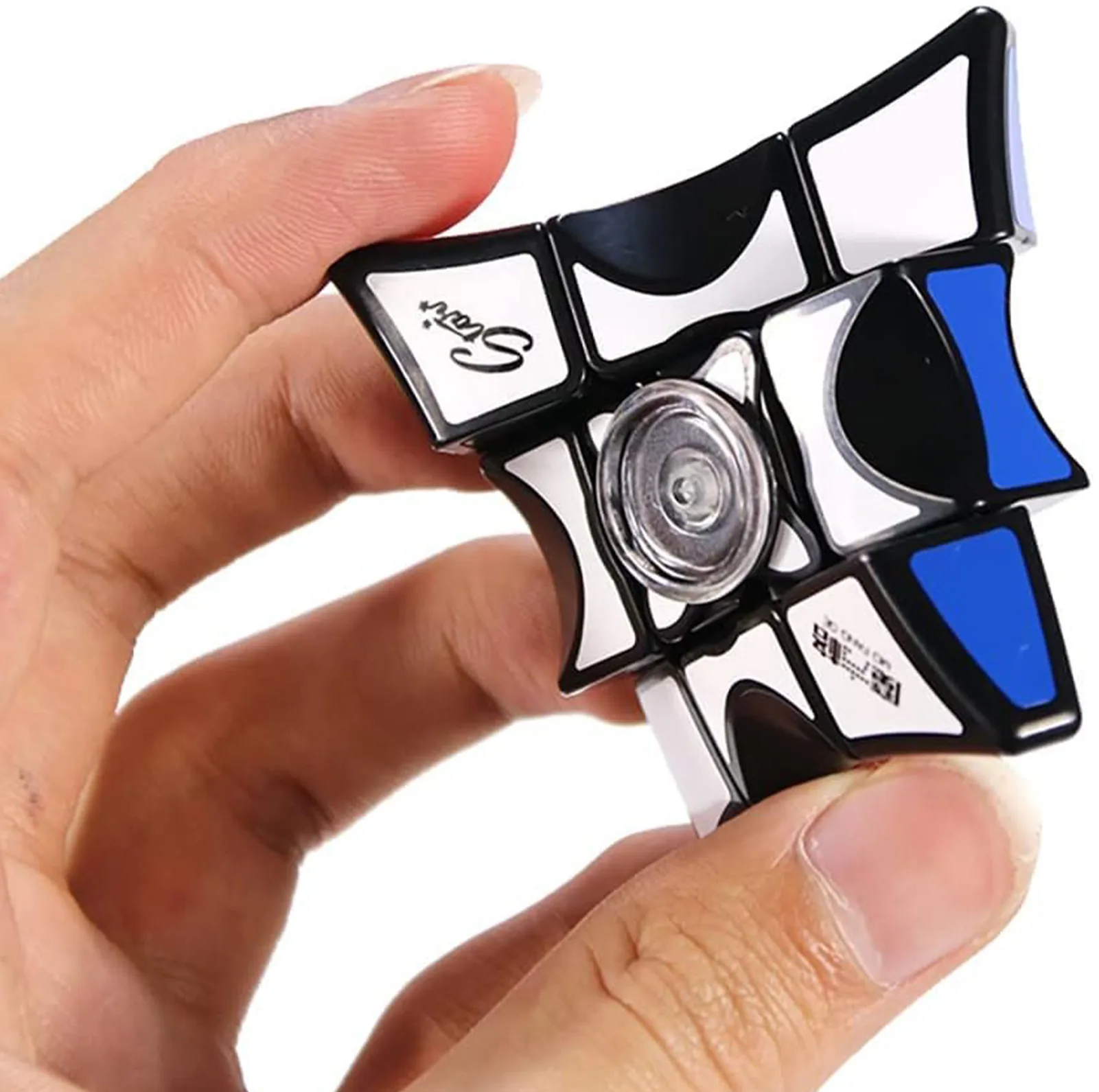 مکعب روبیک چی ای مدل اسپینری کای وای 3×3×1 QY Fidget Spinner rings