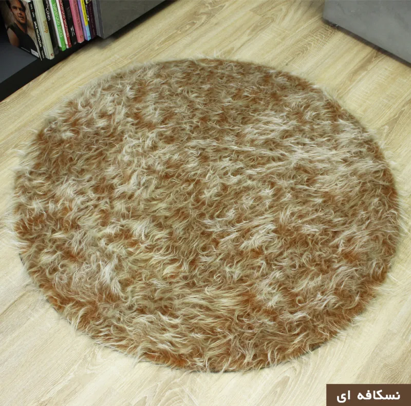 پادری هیراد هوم فرنشینگ طرح خز فانتزی سایز 110×110 سانتی متر