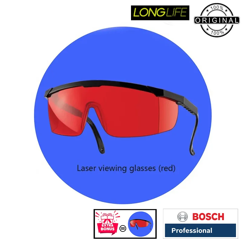 متر لیزری بوش مدل دوربین دار GLM 150-27 C Professional Extra Glass Red Laser 2 برد 150 متر