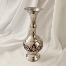 گلدان مس مدل قلم زنی تراش کد ZH439.3