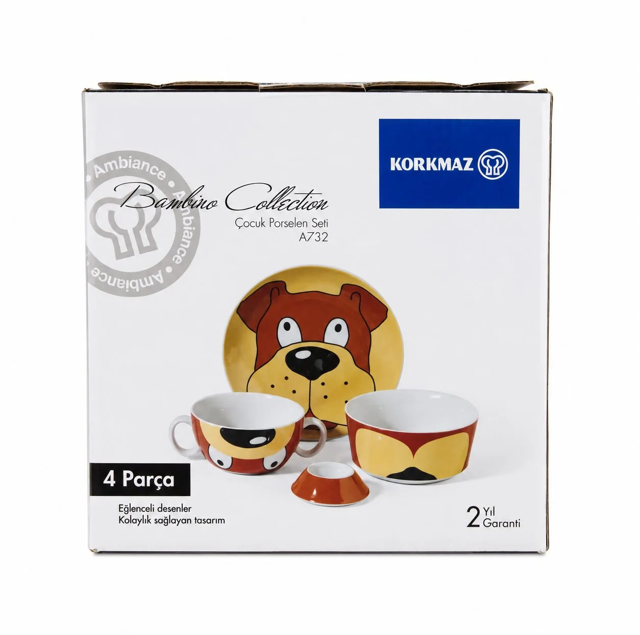 سرویس غذاخوری کودک کرکماز مدل Bambino Collection A732 مجموعه 4 عددی
