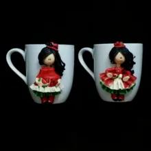 ماگ سرامیکی مدل شب یلدا کد L638 مجموعه 2 عددی