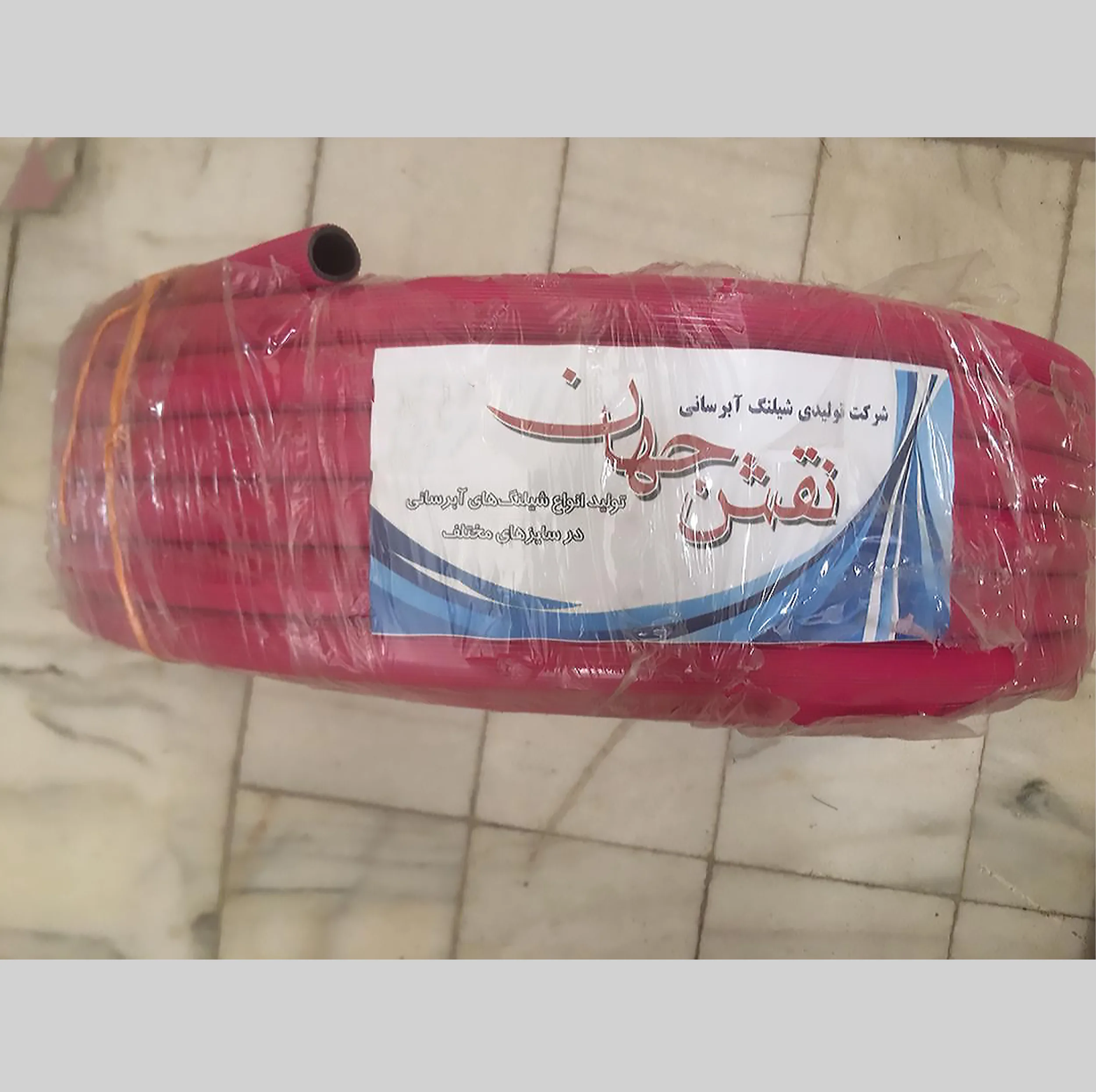 شلنگ نقش جهان مدل نخ دار 1 اینچ طول 50 متر