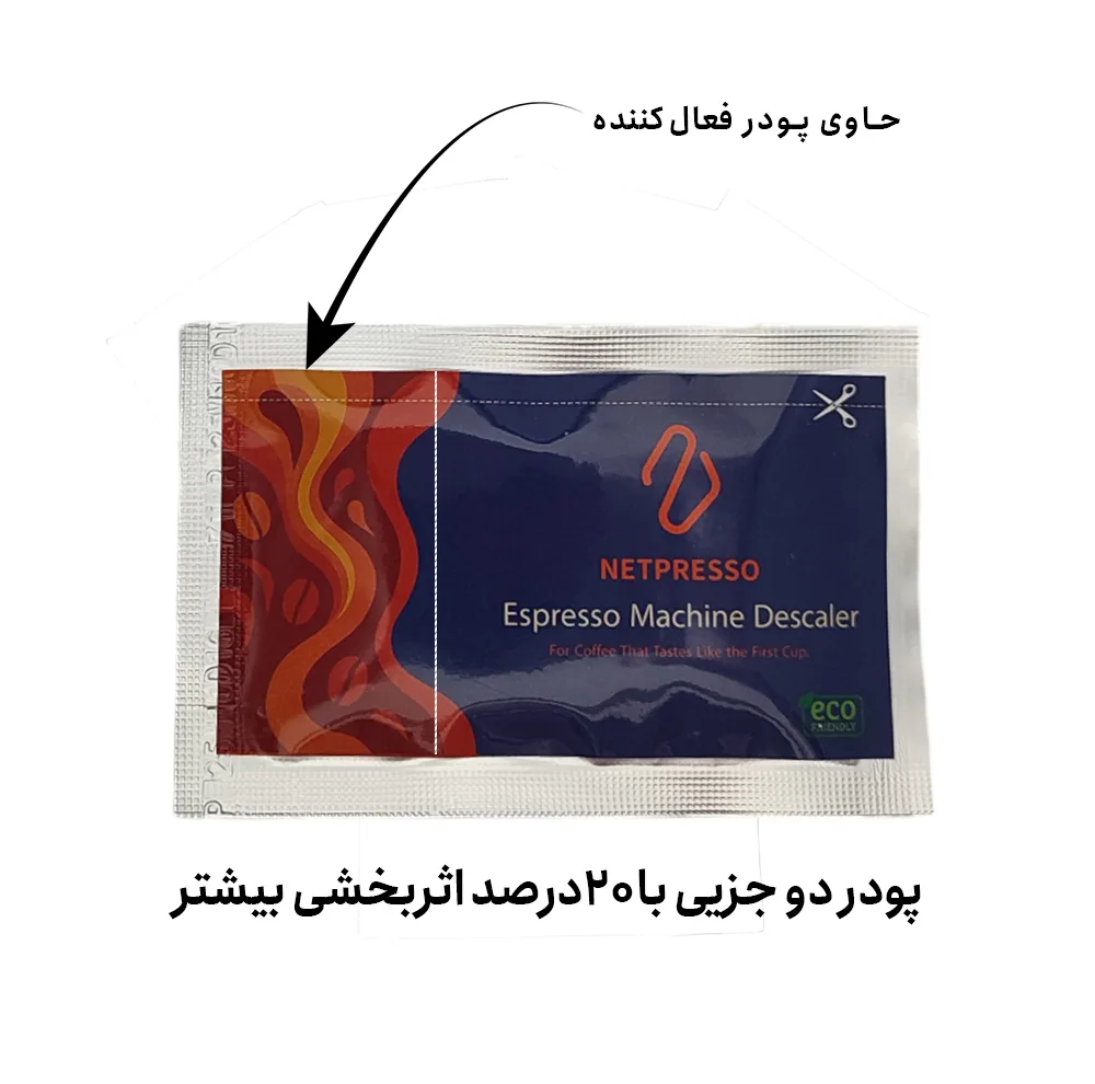 جرم گیر دستگاه اسپرسو مدل نِت پرسو مدل دو قلو TwinClean 2X بسته سه عددی