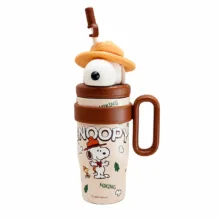 قمقمه کودک مدل اسنوپی Snoopy کوهنورد حجم 0.8 لیتر
