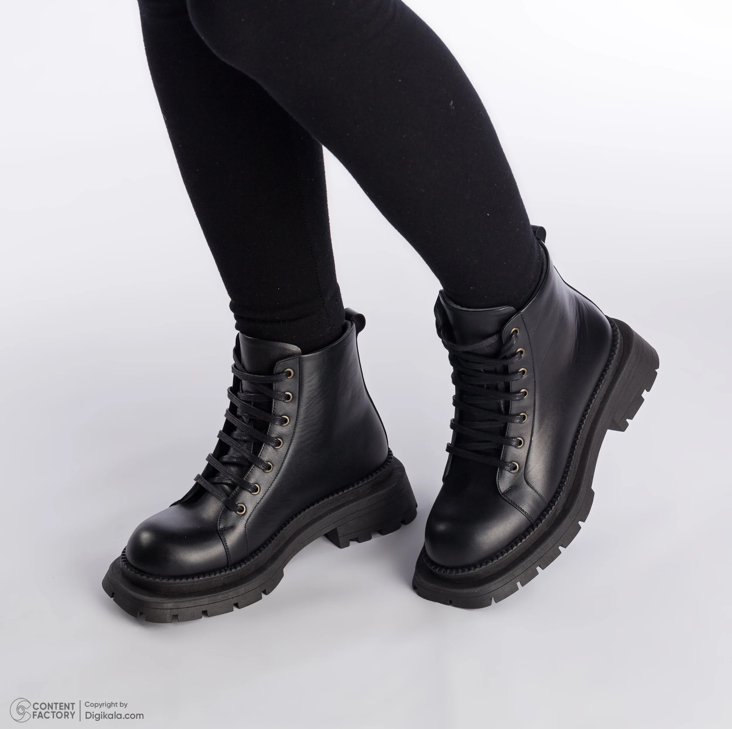 نیم بوت زنانه چرم مشهد مدل J2685-001