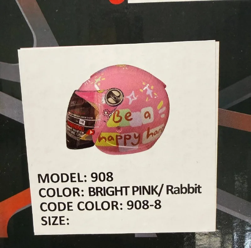 کلاه کاسکت ردلاین مدل 908 BRIGHT PINK /Rabbit