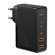 شارژر دیواری 100 وات 4 پورت بیسوس مدل GaN2 Pro به همراه کابل USB-C