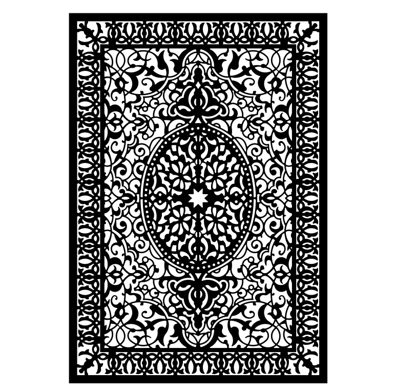 شابلون مدل فرش سنتی کد SP931