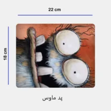 ماگ طرح استیکر کد 102 به همراه زیر لیوانی و پد ماوس