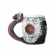 ماگ طرح اژدهای سه سرتارگین مدل آلومینیومی گیم آف ترونز (game of thrones)