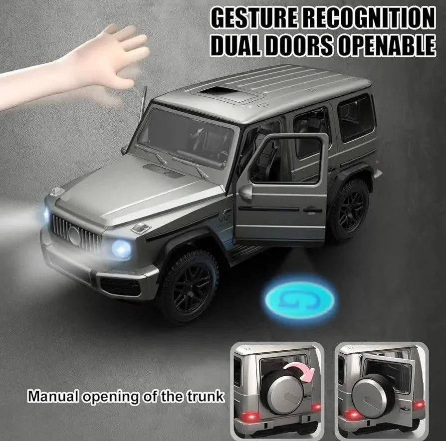 ماشین کنترلی سواری طرح بنز مدل G-Class Gesture Sensing با باتری شارژی، چرخهای لاستیکی و درهای بازشو از بغل