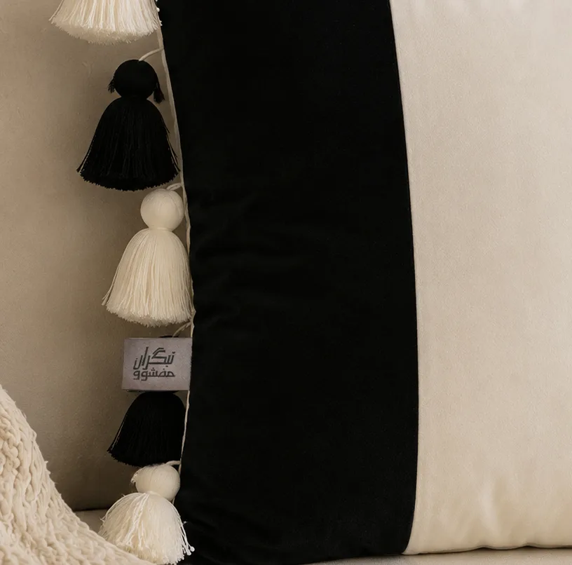 کوسن تیگران مفشوو مدل BIGMNL سایز 38×38 سانتی متر مجموعه 2 عددی به همراه شال مبل