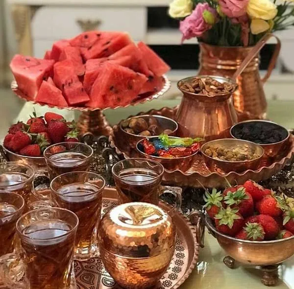 قندان مسی طرح انار کد ZH05.2