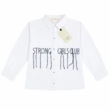 پیراهن آستین بلند دخترانه کولزیون Kids Cool مدل Strong Girls Club  کد 242