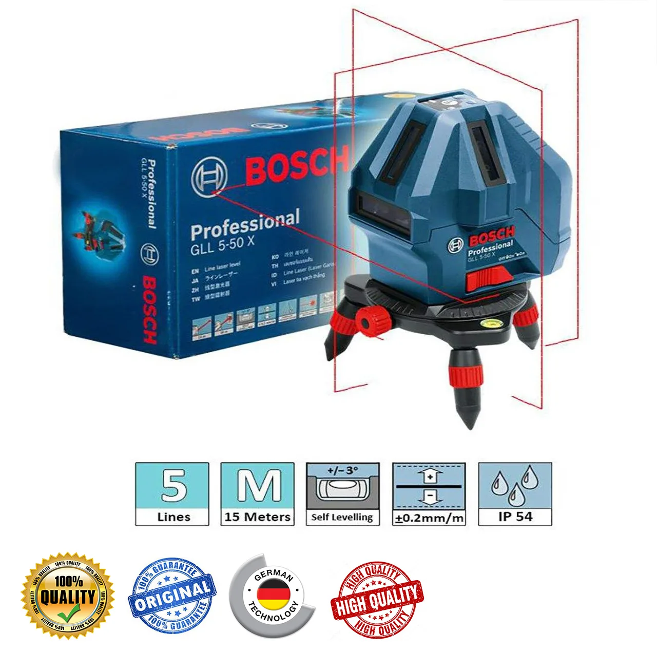 تراز لیزری بوش مدل GLL 5-50 X professional